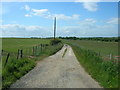 Track to  Muston Cottage Farm