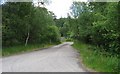 Entry road to gate and fields beyond