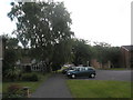 Cars parked in the spur off Cherrywood Avenue