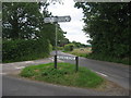 Triangular Road Junction near Castle Hill