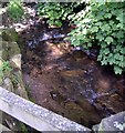 Clettwr fach flows under bridge