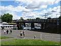 Balloch Bridge crossing the river near the cruise terminal