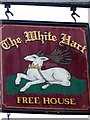 Sign for the White Hart, Buckfastleigh