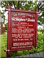 The Parish Church of St Stephen in the Banks, Sign