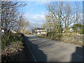 View northwards across the Llangwyllog railway bridge