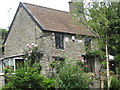 Old cottage dated 1766 in Wood Lane beside the M5