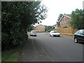 Looking back along Corby Drive towards Heronsfield