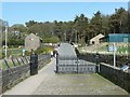 Gate onto the dam of Ogden Reservoir, Ovenden