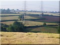 Pylons Across the north of Crunwere Parish, Llanteg