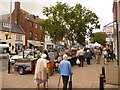 Bridport: Saturday market in South Street