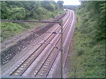 TQ7094 : Railway towards Wickford by John Buchanan