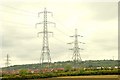 J4390 : Pylons and power lines near Carrickfergus (1) by Albert Bridge