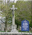 Crucifix and church sign board, Kilkhampton