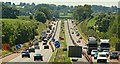 Motorway cones near Dunmurry