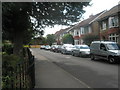 Looking eastwards along Carlton Road