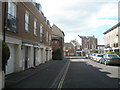 Looking down Queens Road towards Stoke Road