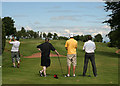 Driving off the 7th tee at Lockerbie Golf Course