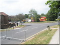 Road closed at the bottom of Ludlow Road