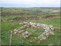 NY6665 : Carvoran (Magna) Roman Fort - tower at northwest corner by Mike Quinn