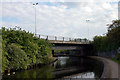 Birmingham & Warwick Junction Canal goes beneath the Heartlands Spine Road