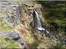SH7958 : Top of waterfall at Aberllyn mine by Phil Champion