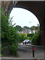 Branksome: balloon view through Coy Pond Road arch