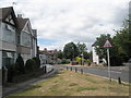 Looking towards the traffic lights in Lees Lane