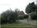 Looking back from Norman Road car park towards Chilworth Grove