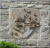 SD7849 : Coat of arms on a house, Bolton by Bowland by Humphrey Bolton