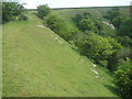 Footpath past a disused quarry