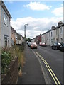 Looking eastwards along Leesland Road