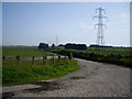 Electricity pylons near Nether Ashentilly