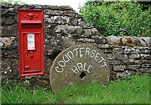 SD9187 : Post box by Countersett Hall by David Pickersgill