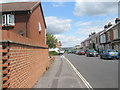 Approaching the junction of Green Lane and Kynon Close