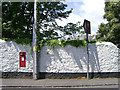 Wall by Church Street, Dawlish