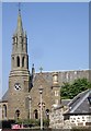 Steeple of the catholic church in old Stonehaven