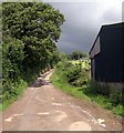 Country road above Esgair