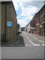 Looking from Priory Road into Chapel Street