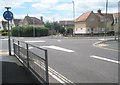 Mini-roundabout at the junction of Grove Road and San Diego Road