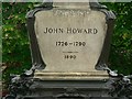 Inscription below the statue of John Howard