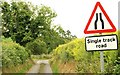 Single-track road near Loughbrickland