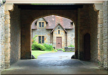 NU0702 : Visitor centre courtyard view, Cragside by Andy F