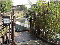 TQ2682 : Stairs to Regent's Canal near tunnel by David Hawgood