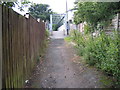 Passageway to the railway bridge