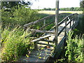 Footbridge over River Beult, near the Dairy