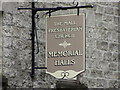 The sign on The Mall Presbyterian Church Hall