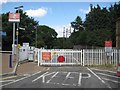 Farnborough North railway station level crossing