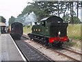 SO9525 : Steam train at Cheltenham Racecourse Station by Sarah Charlesworth