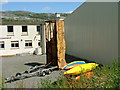 Kayaks and mobile climbing wall