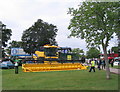 Agricultural equipment on display